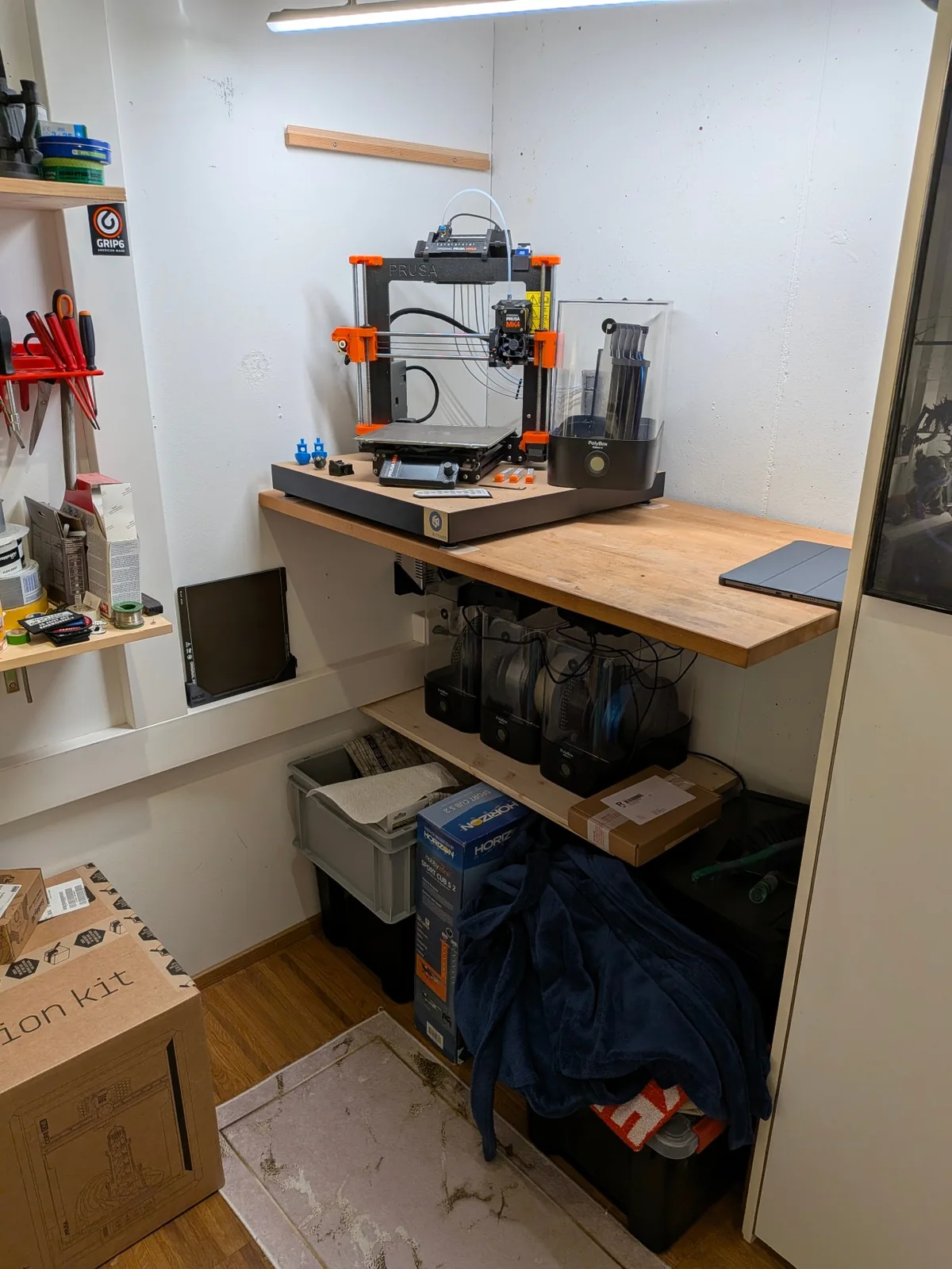 Der Prusa MK4S vor der Demontage für den Core-One-Umbau